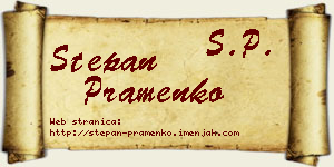 Stepan Pramenko vizit kartica